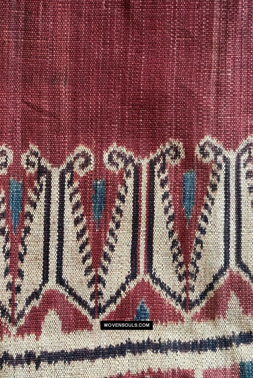 1833 Antique Iban Ceremonial Ikat - Hawk Pattern