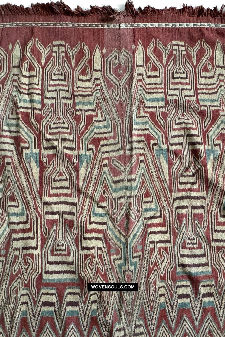 1835 Antique Iban Ceremonial Ikat - Falling Dew