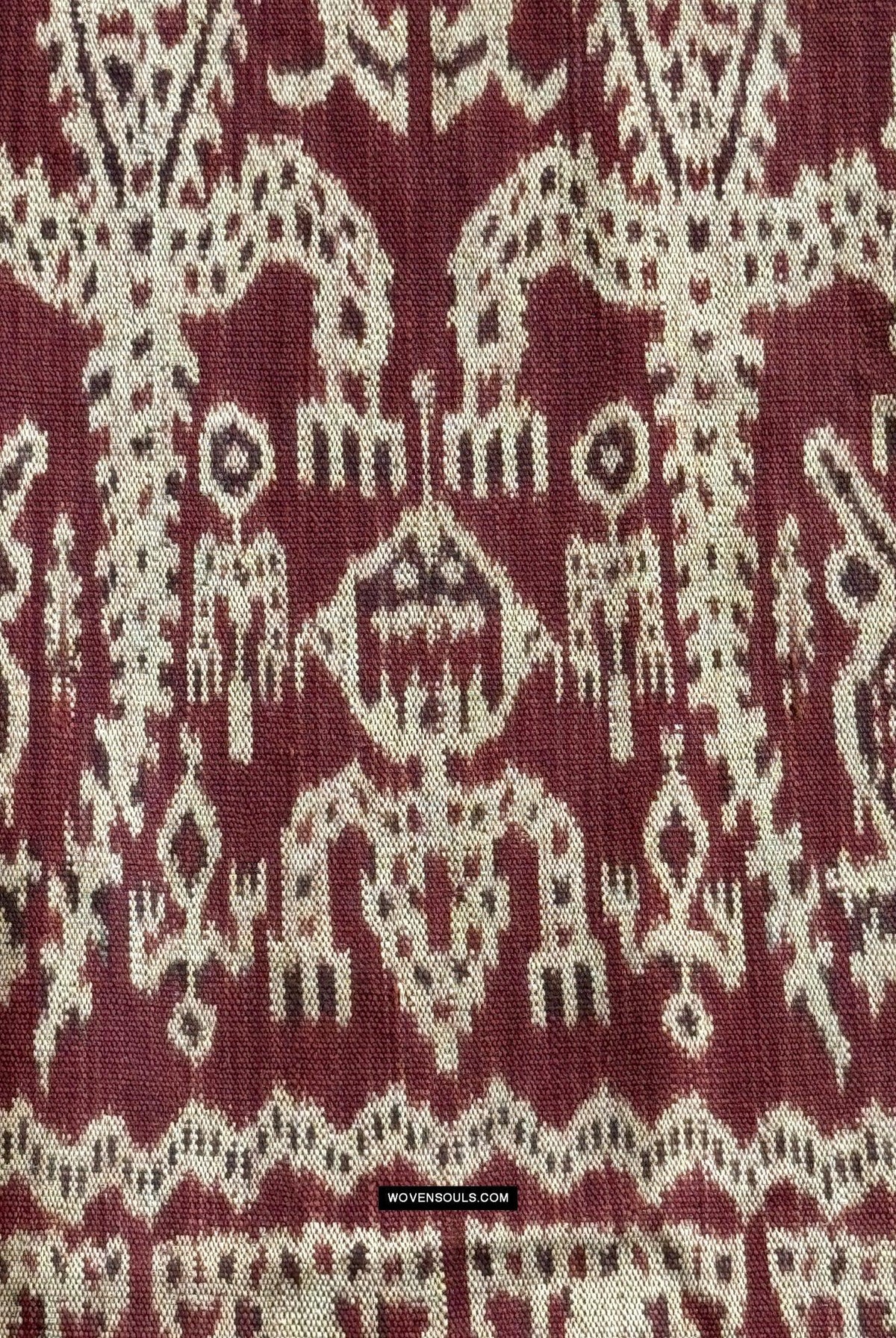 1838 Antique Iban Ceremonial Ikat - Anthropomorphic