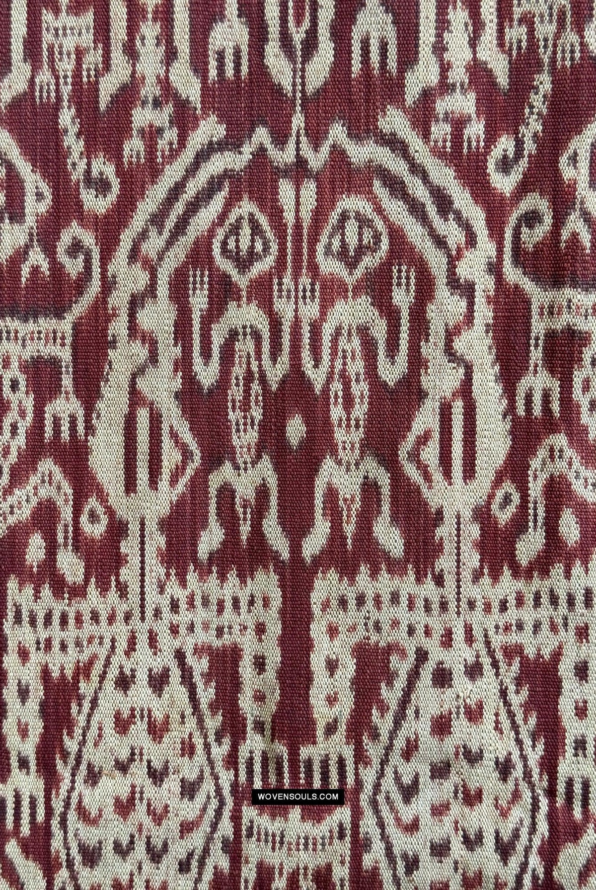 1838 Antique Iban Ceremonial Ikat - Anthropomorphic