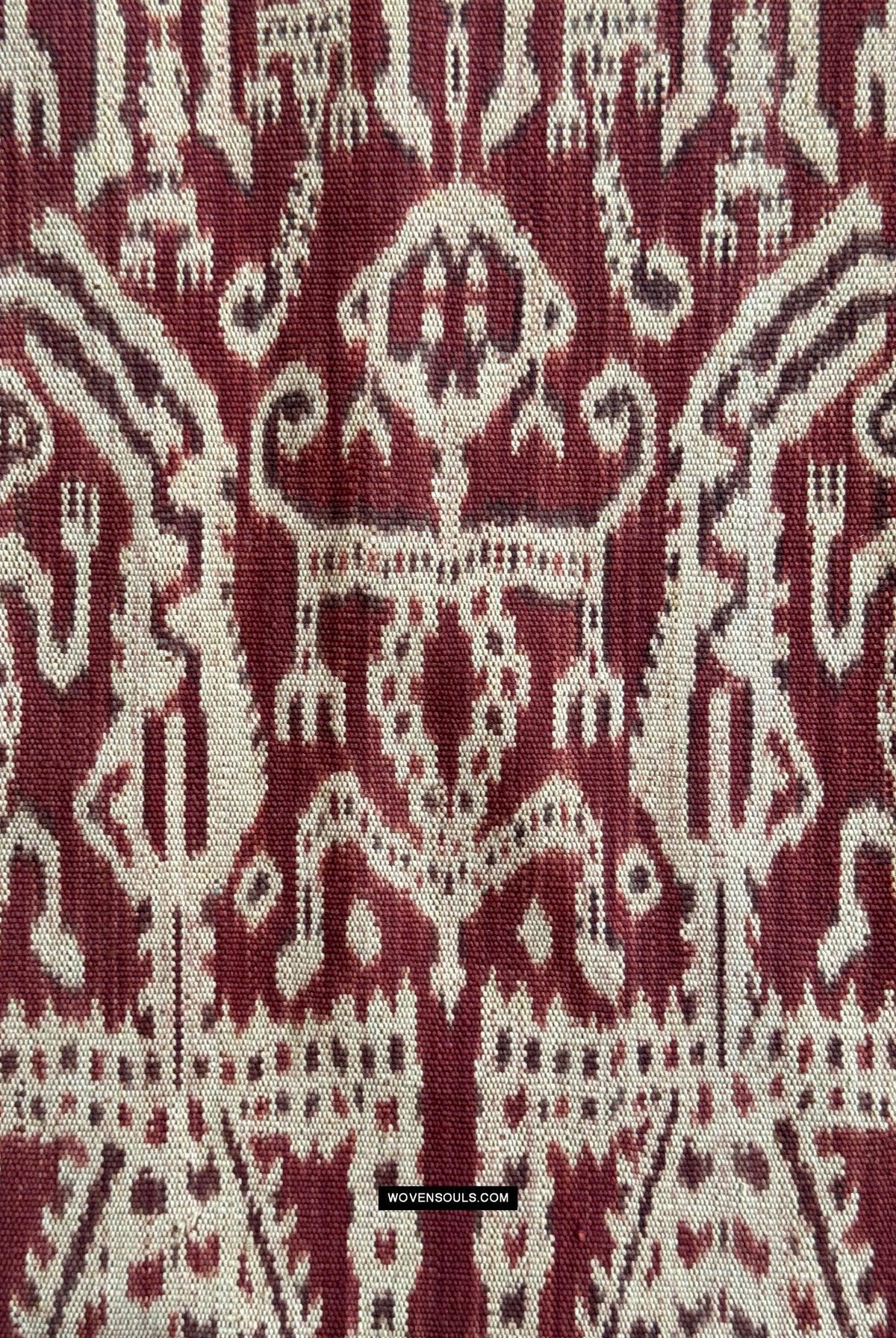 1838 Antique Iban Ceremonial Ikat - Anthropomorphic