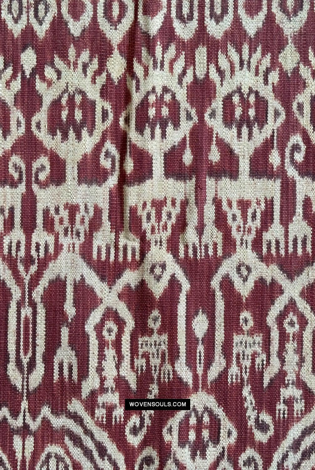 1838 Antique Iban Ceremonial Ikat - Anthropomorphic