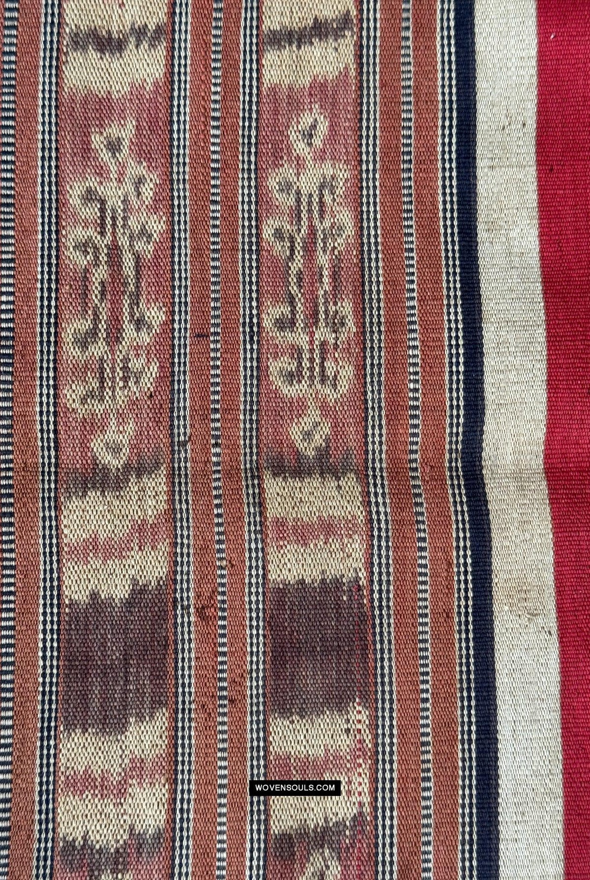 1840 Antique Iban Ceremonial Ikat - Vines & Trophy? pattern
