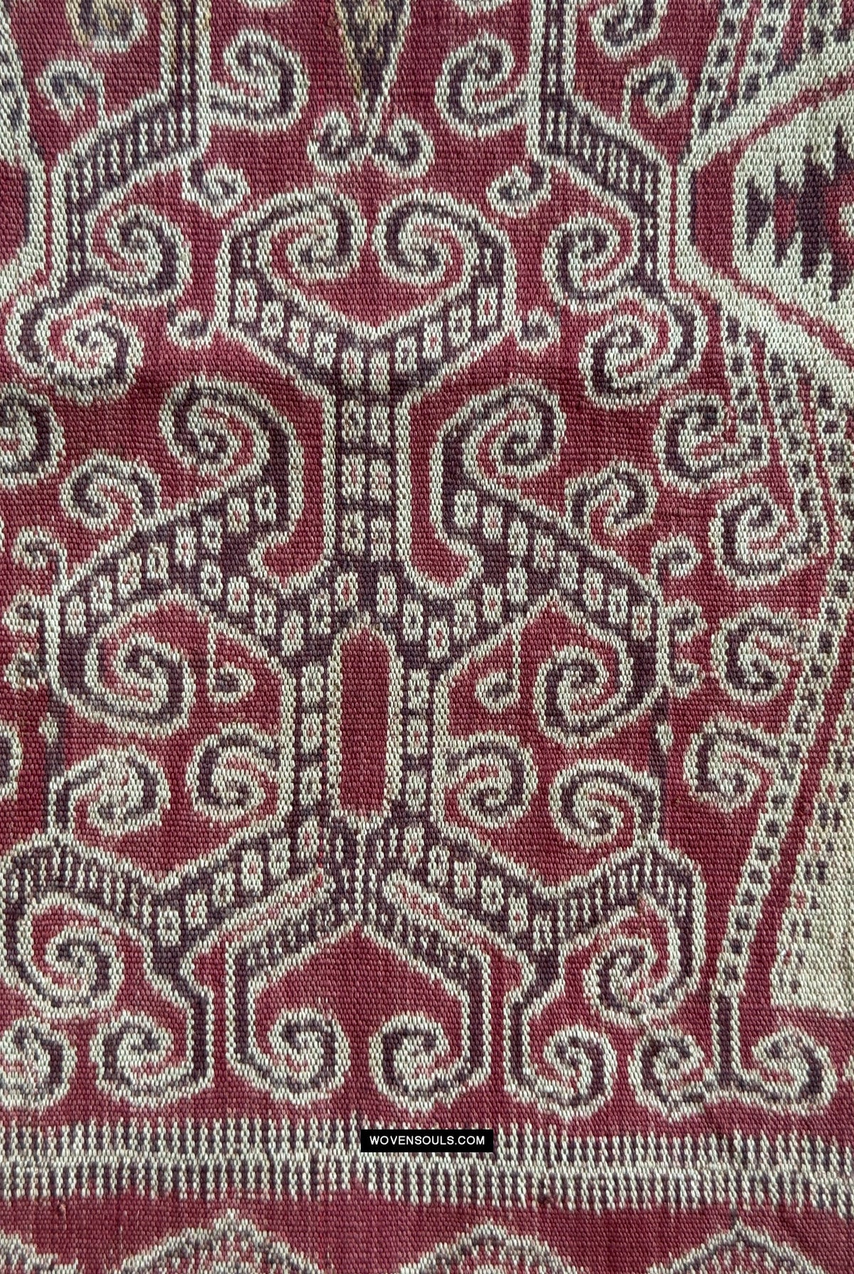 1840 Antique Iban Ceremonial Ikat - Vines & Trophy? pattern