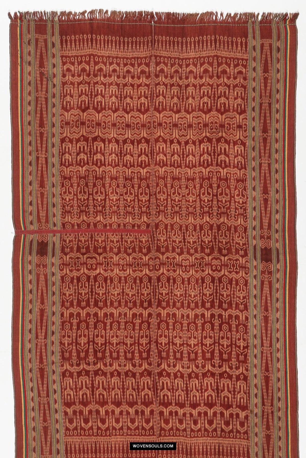 1842 Antique Iban Ceremonial Ikat - Anthropomorphic