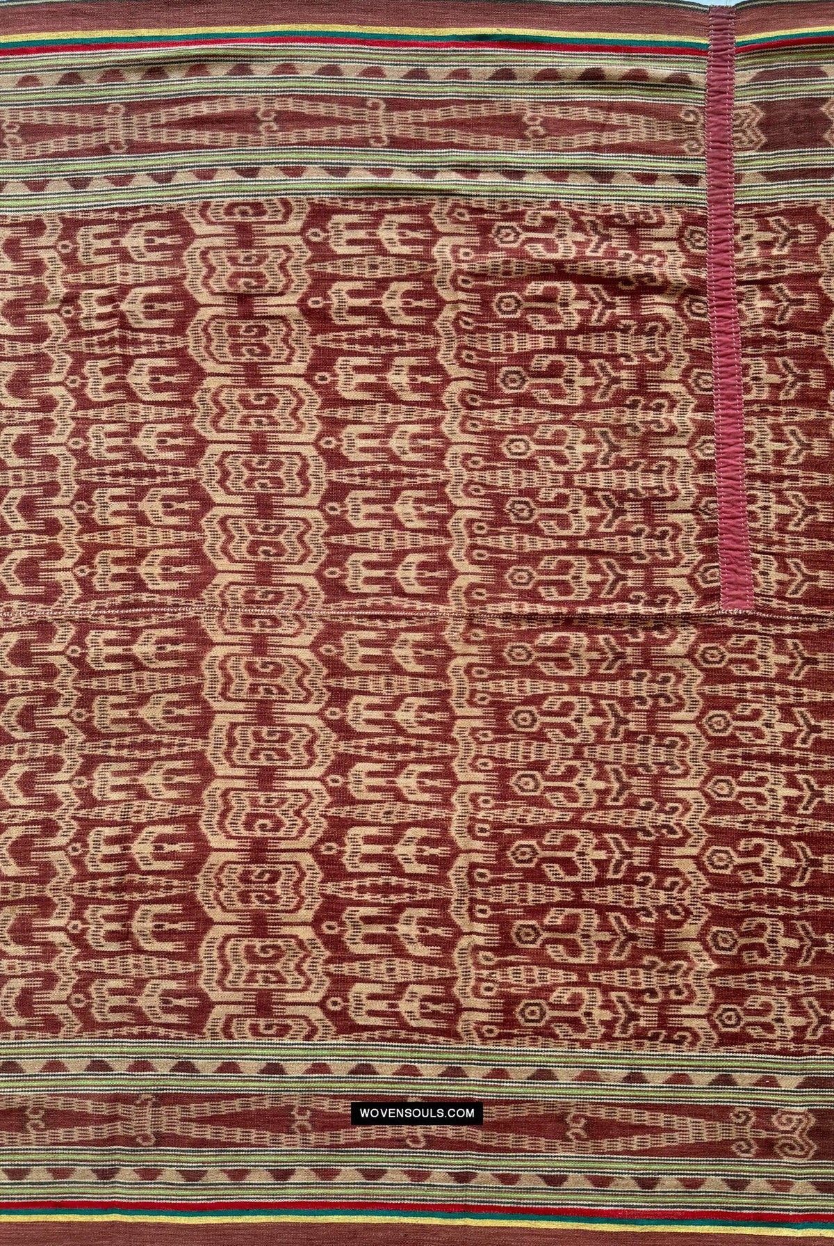 1842 Antique Iban Ceremonial Ikat - Anthropomorphic