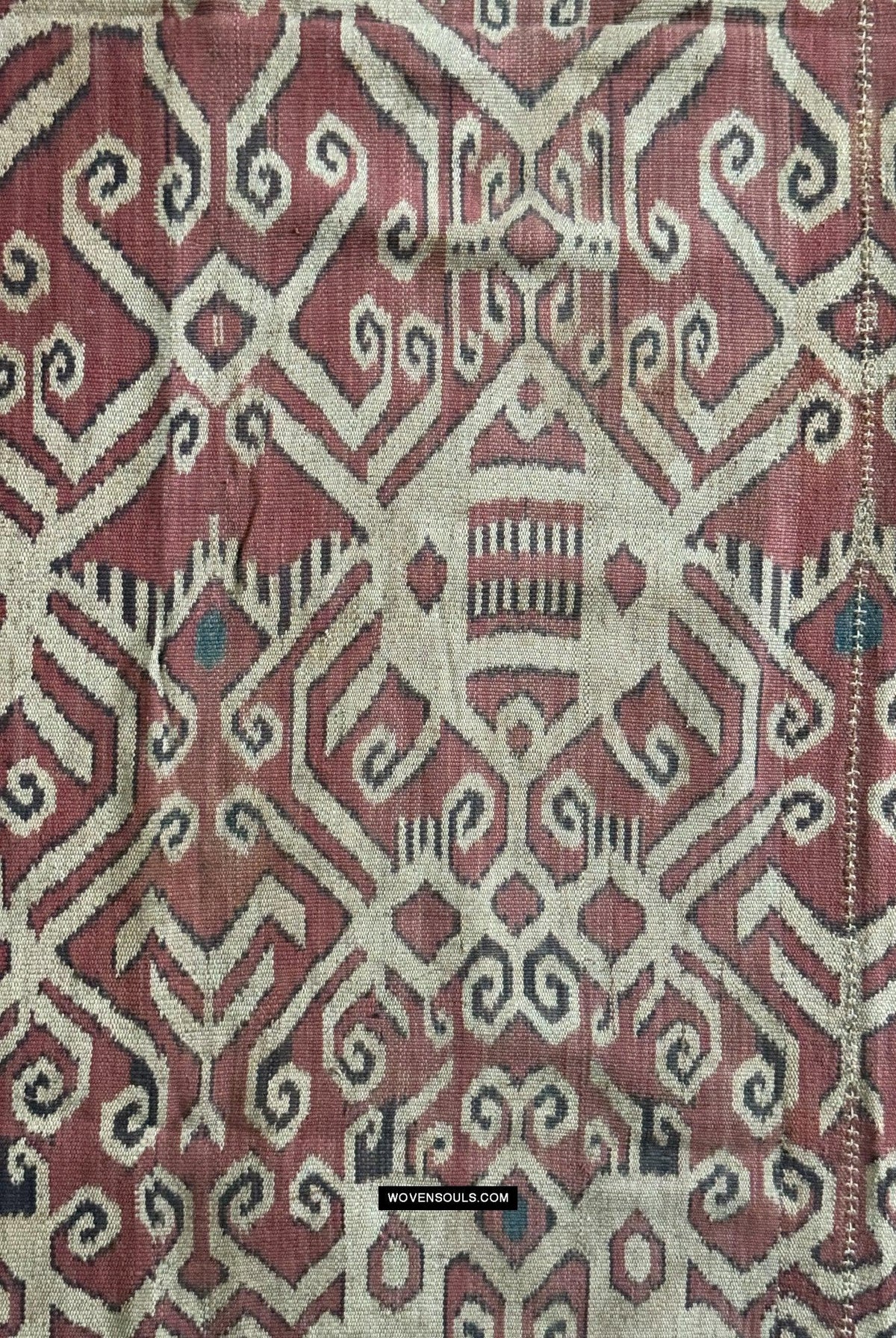 1845 Antique Iban Ceremonial Ikat - Shield pattern