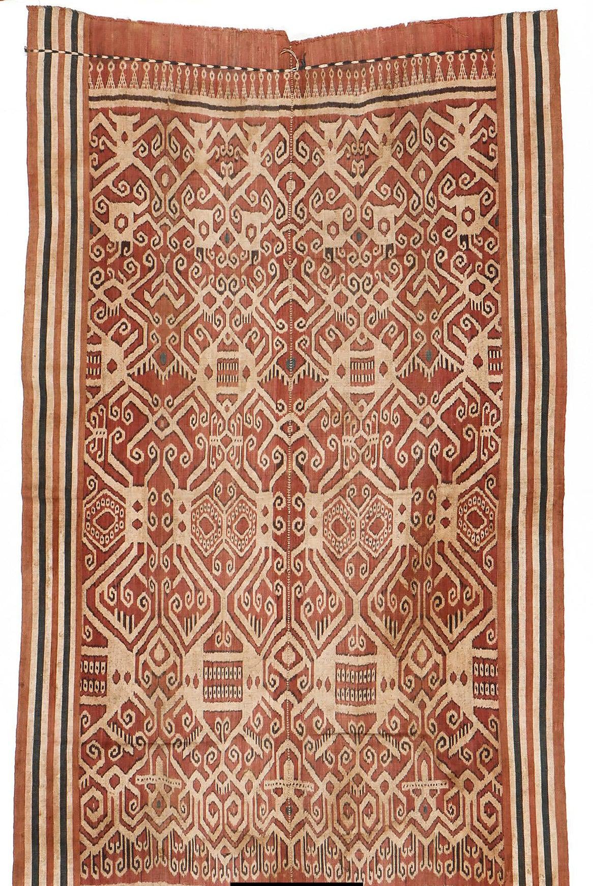 1845 Antique Iban Ceremonial Ikat - Shield pattern
