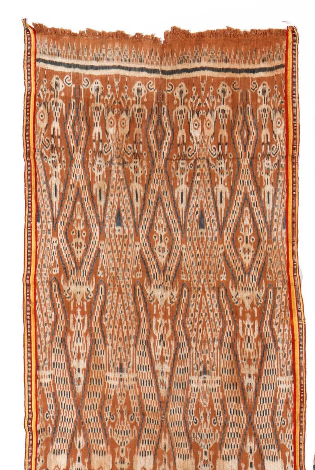 1846 Antique Iban Ceremonial Ikat - Serpent pattern