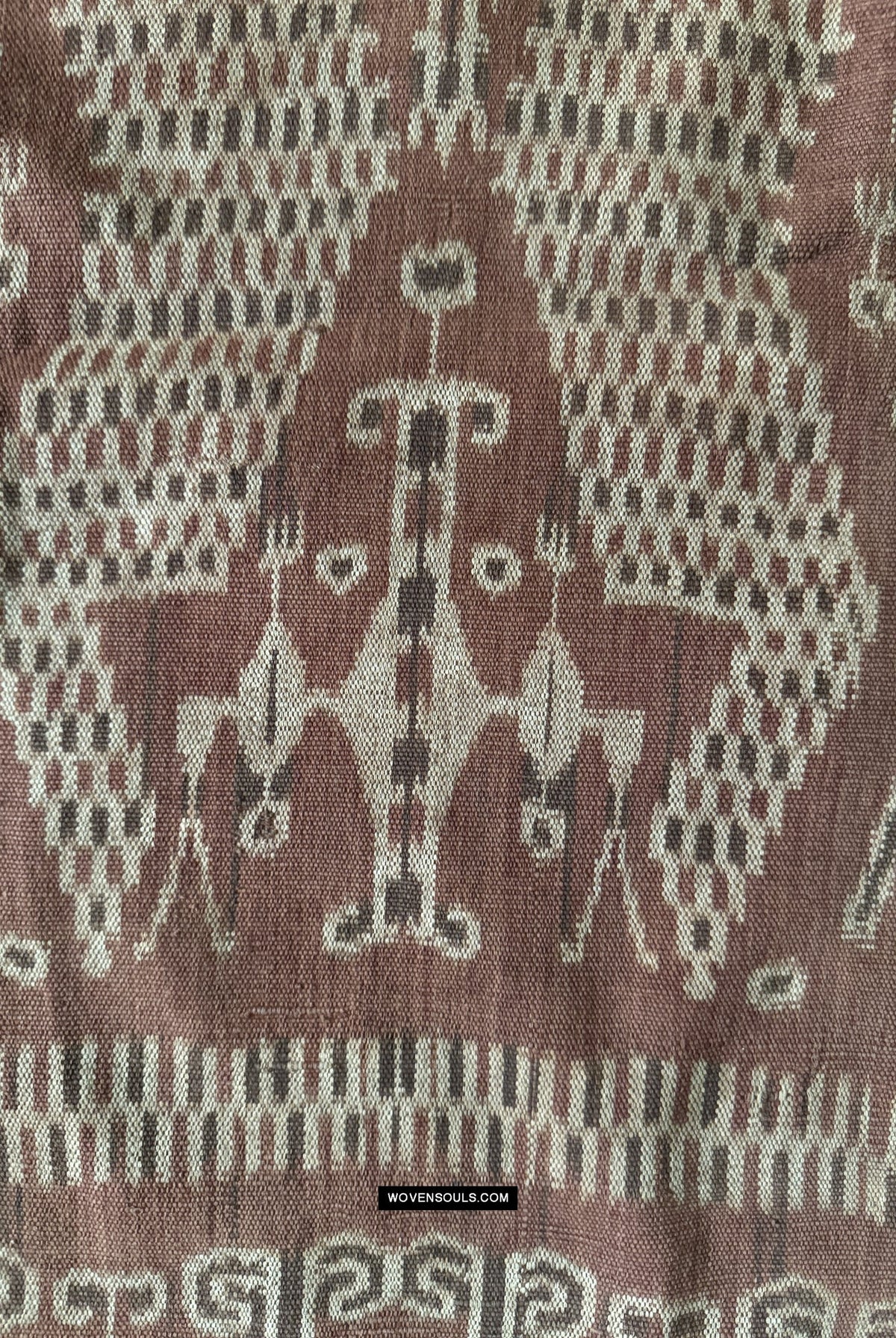 1847 Antique Iban Ceremonial Ikat - Serpent