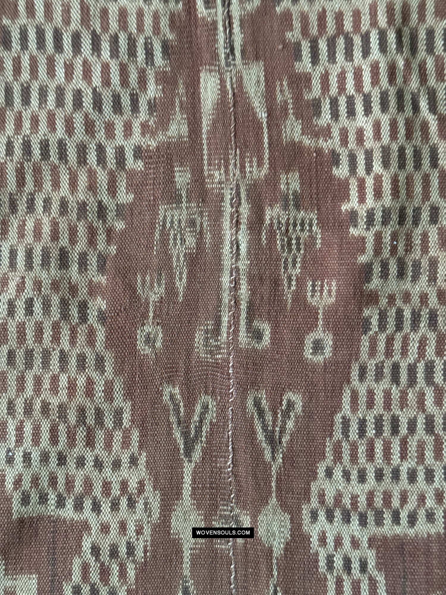 1847 Antique Iban Ceremonial Ikat - Serpent