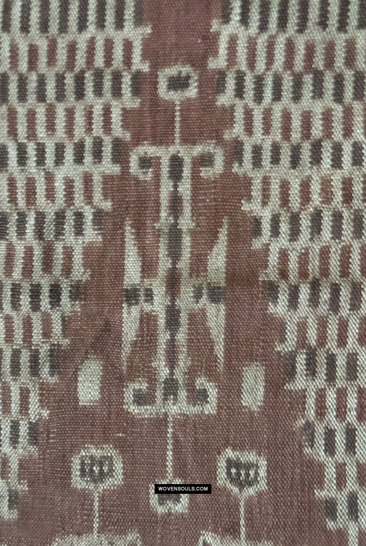 1847 Antique Iban Ceremonial Ikat - Serpent