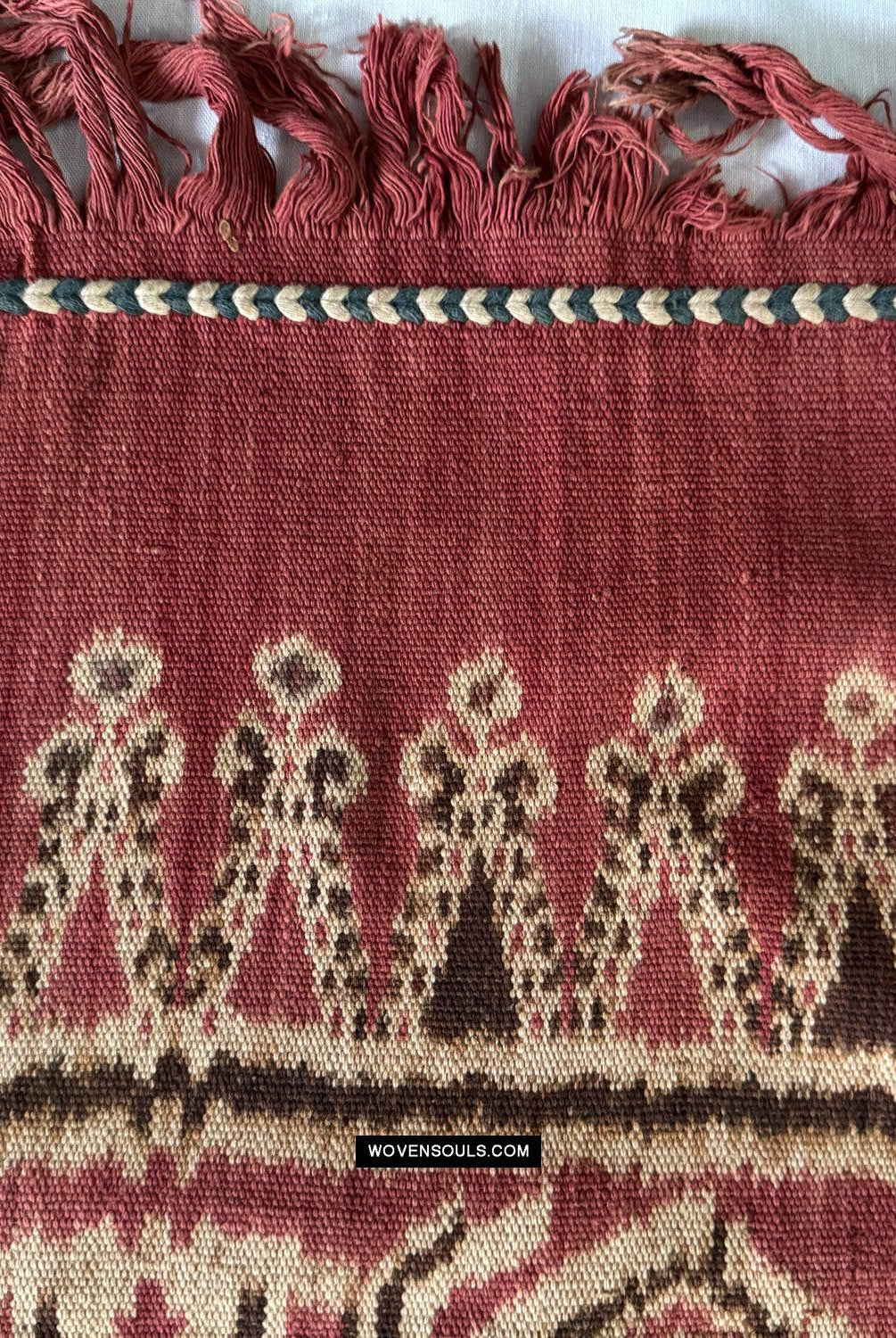 1848 Antique Iban Ceremonial Ikat - Sickle Moon