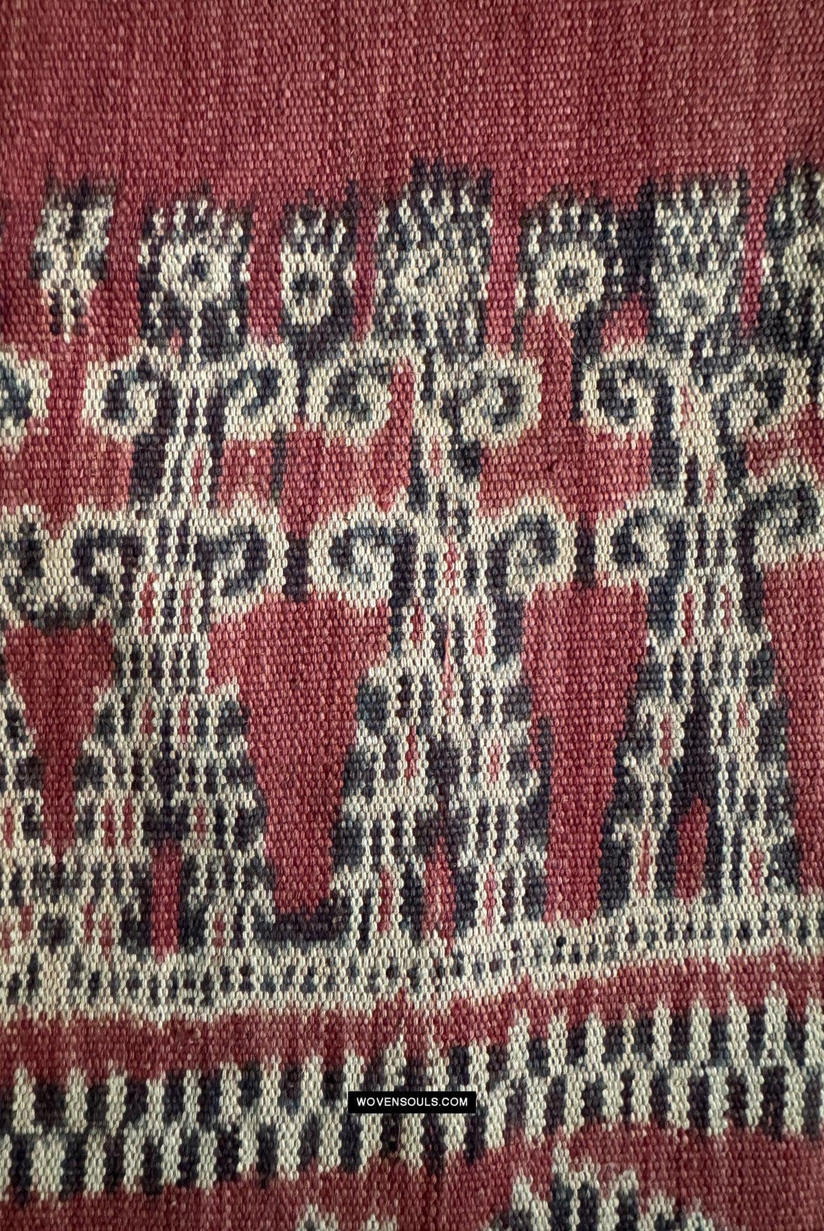 1849 Antique Iban Ceremonial Ikat - Fruiting Palm