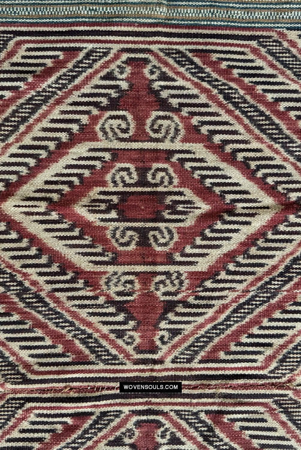 1849 Antique Iban Ceremonial Ikat - Fruiting Palm