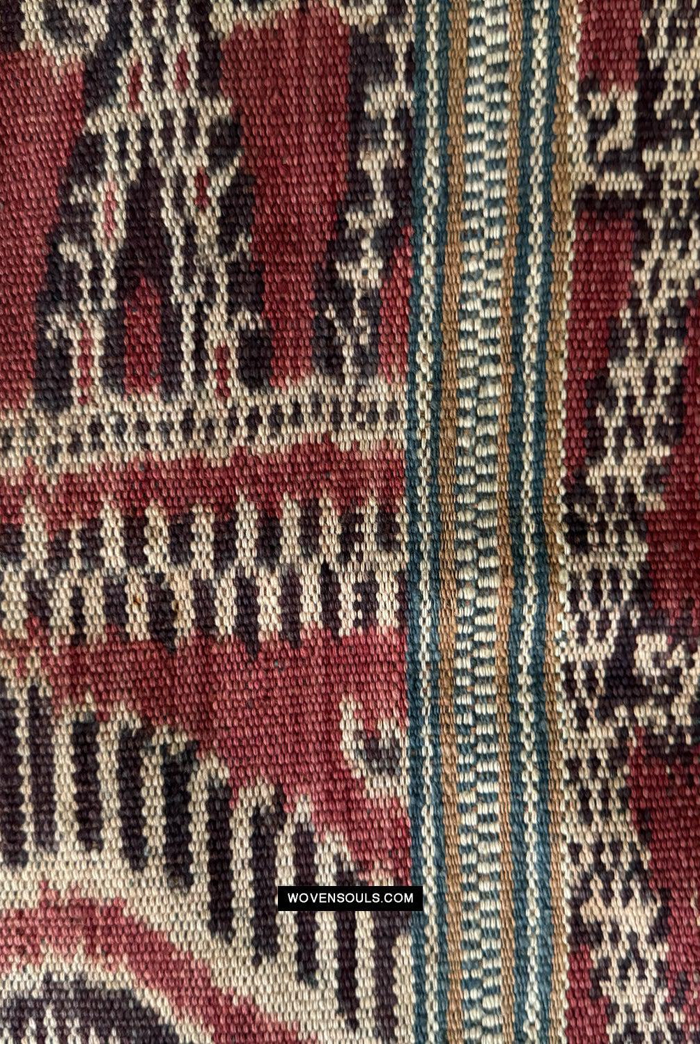 1849 Antique Iban Ceremonial Ikat - Fruiting Palm