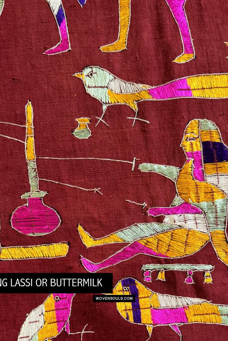 1853 Antiker Sainchi Phulkari