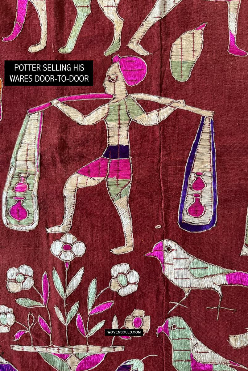1853 Antiker Sainchi Phulkari