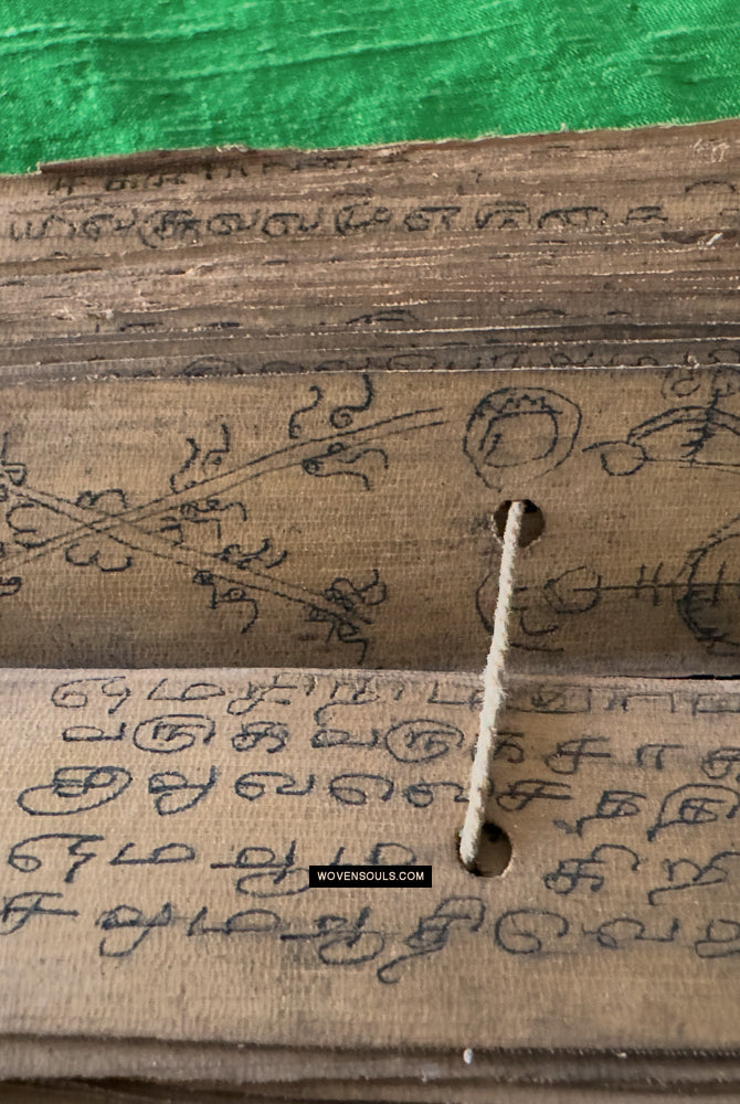 1866 Old Tamil Palm Leaf Manuscript / Ceylon