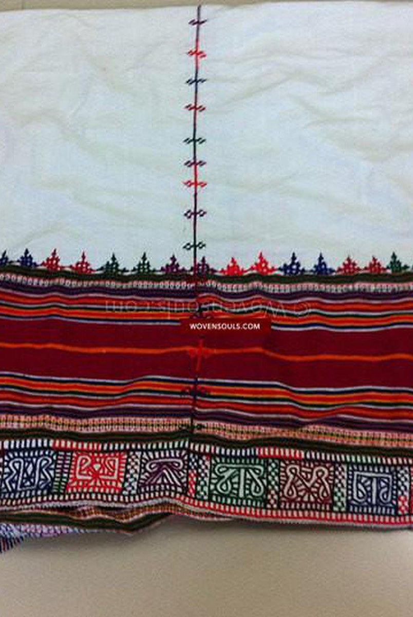 188 SOLD Rare Vintage Rabari Tribal Man's Garment Dhoti-WOVENSOULS-Antique-Vintage-Textiles-Art-Decor