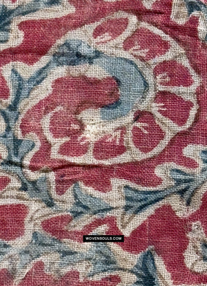 1890 Antique Indian Trade Textile Toraja Fragment