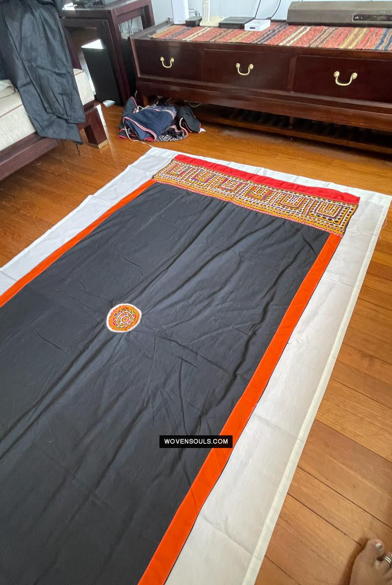 190 Cotton Ludhi Shawl of the Rabari People - Antique Decor Ethnic Art