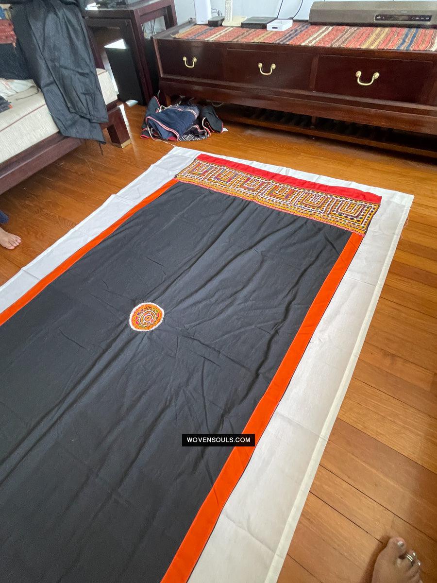 190 Cotton Ludhi Shawl of the Rabari People - Antique Decor Ethnic Art