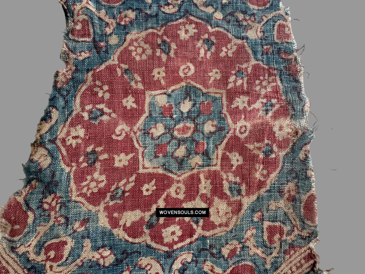 1900 Antique Indian Trade Textile Toraja Fragment-Museum-quality Decor and Ethnographic Art Gallery