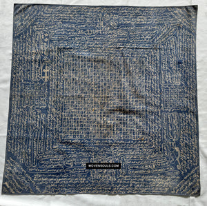 1905 Antique Calligraphy Batik Hand Drawn Textile Ikat Kepala