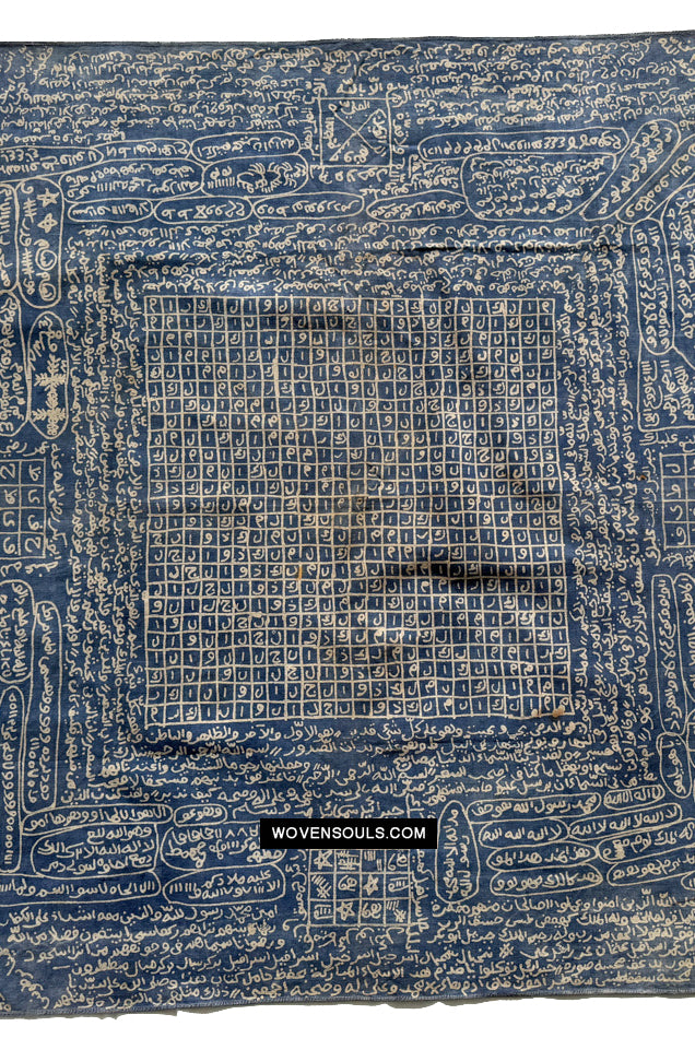 1905 SOLD Antique Calligraphy Batik Hand Drawn Textile Ikat Kepala