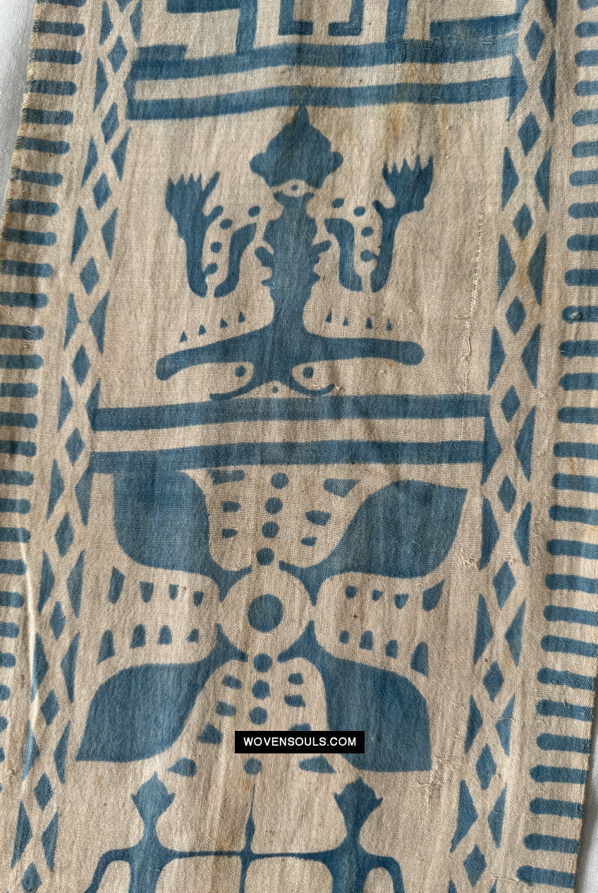 1918 Rare Antique Ceremonial Toraja Sarita - Batik Textile Art