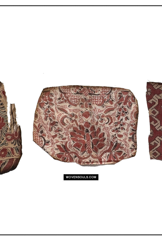 1939 Premium Group of Antique Indian Trade Textile Toraja Fragments