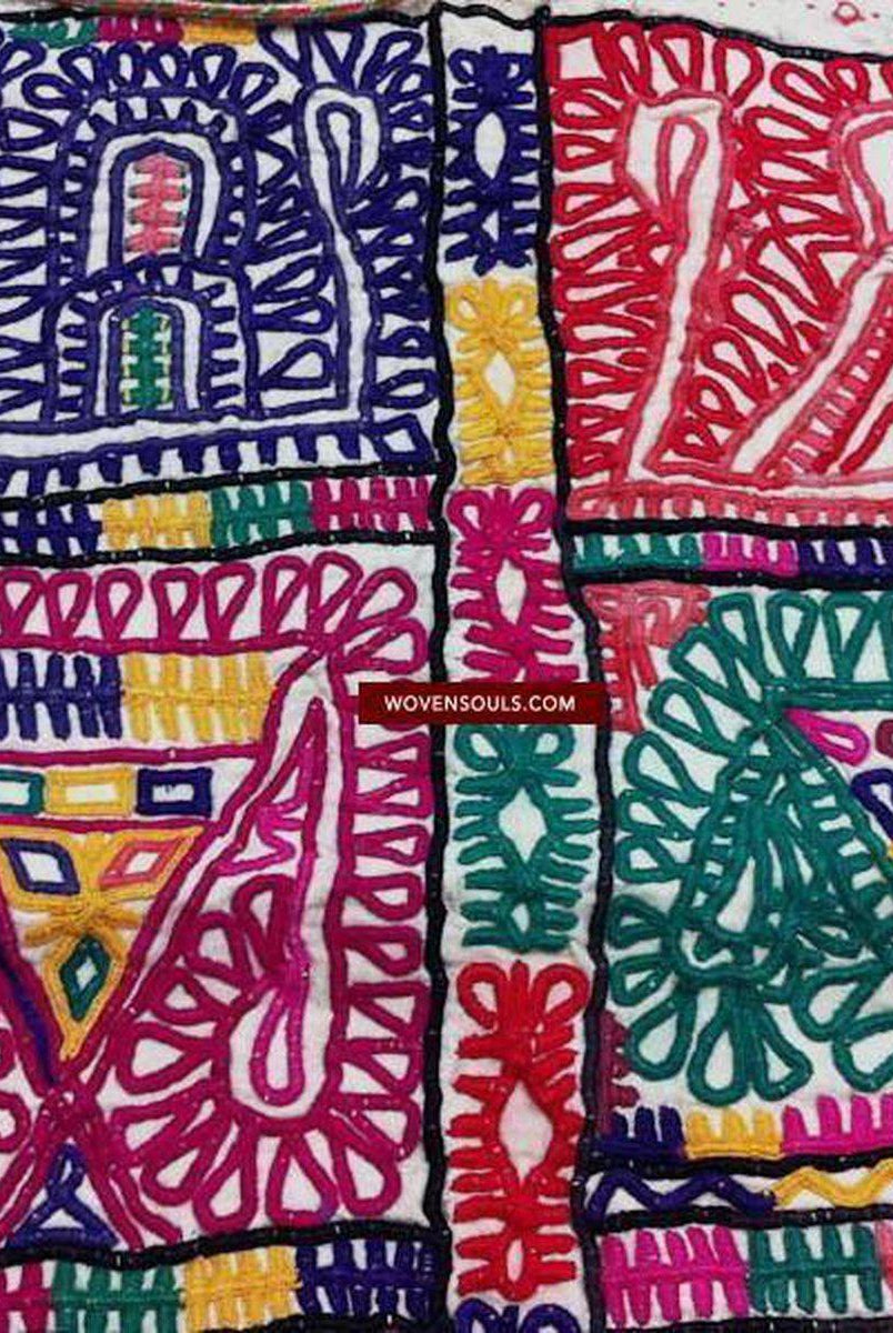 194 Vintage Tribal Dowry Bag Textile Kutch Gujarat-WOVENSOULS-Antique-Vintage-Textiles-Art-Decor