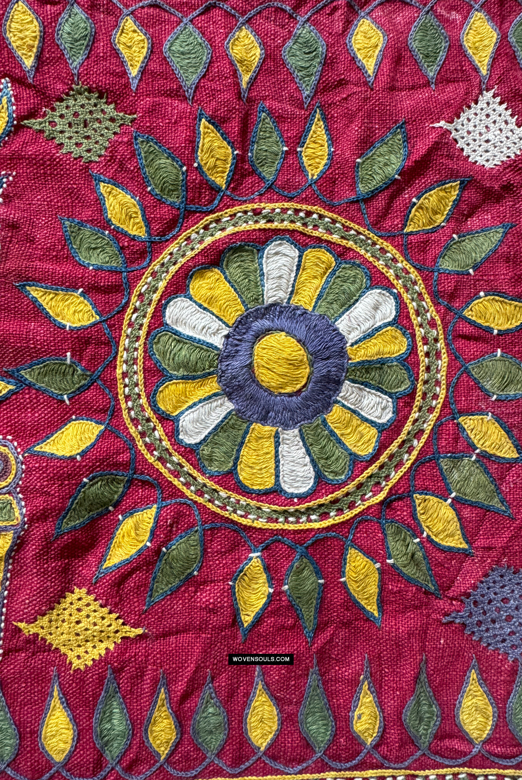 1956 Amazing Old Gujarat Ceremonial Textile Embroidery