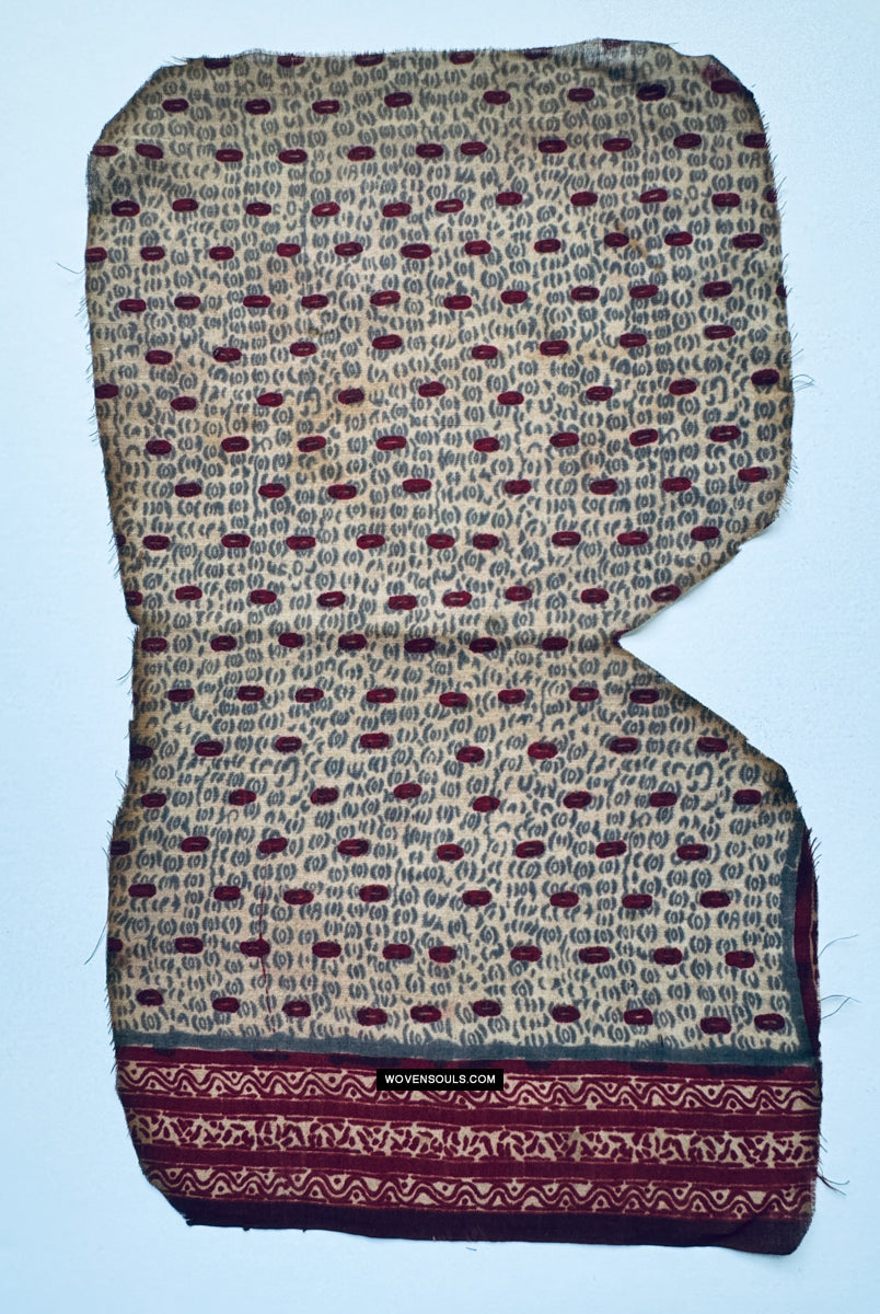 1968 Antique Indian Trade Textile Toraja Fine Fragment
