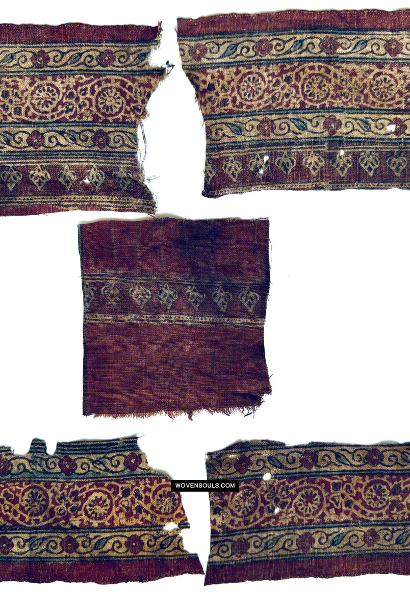 1979 Group of Antique Indian Trade Textile Toraja Fragments