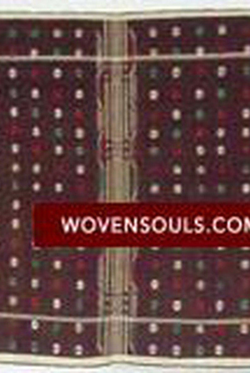 202 Semi-Antique Batak Ulos Shoulder Cloth Textile with Human Figures-WOVENSOULS-Antique-Vintage-Textiles-Art-Decor