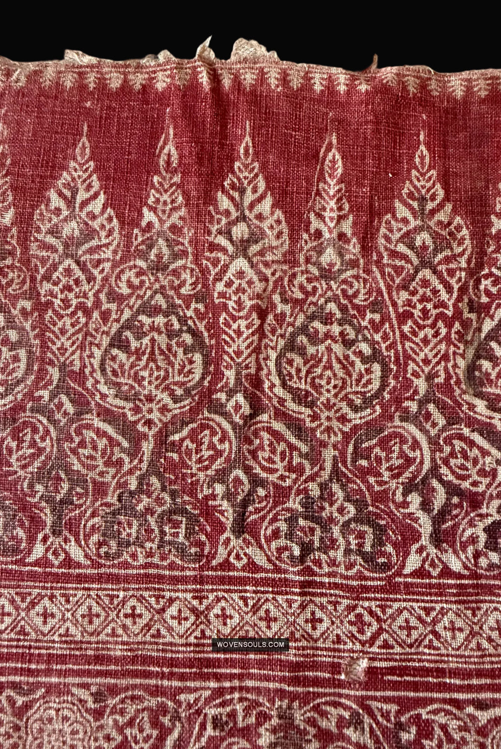 2023 Antique Indian Trade Textile Fragment - Set of 4-TEXTILE - Museum-quality Decor & Ethnographic Art Gallery