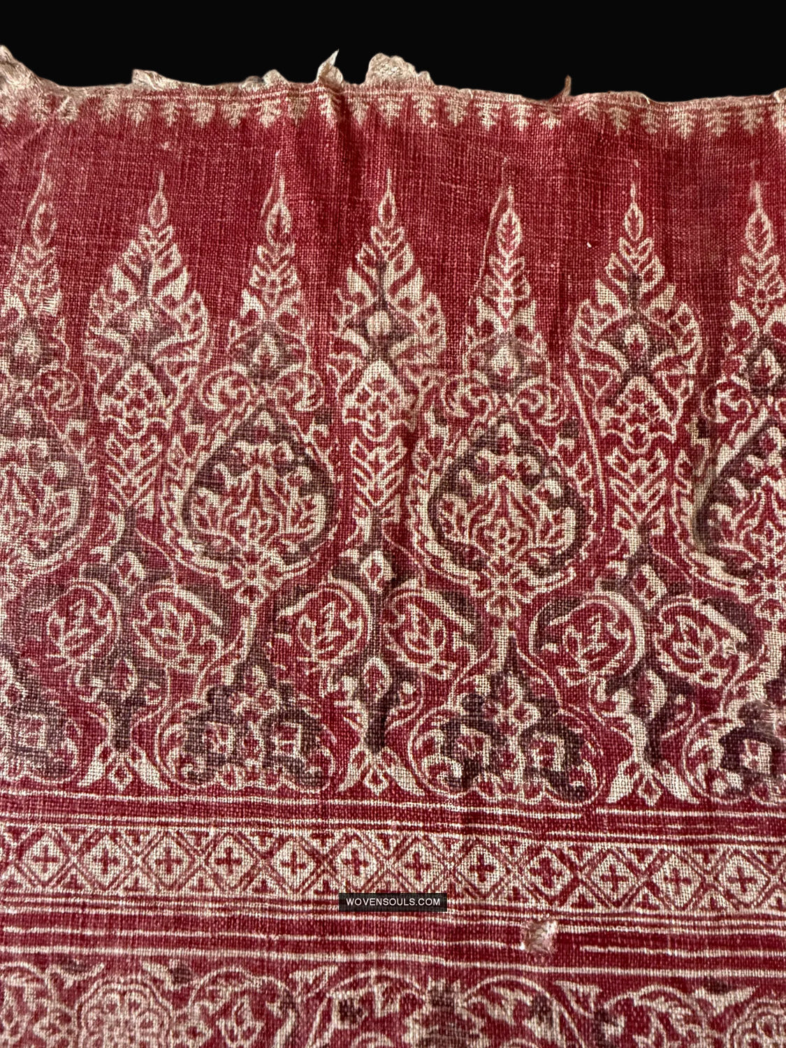 2023 Antique Indian Trade Textile Fragment - Set of 4-TEXTILE - Museum-quality Decor & Ethnographic Art Gallery