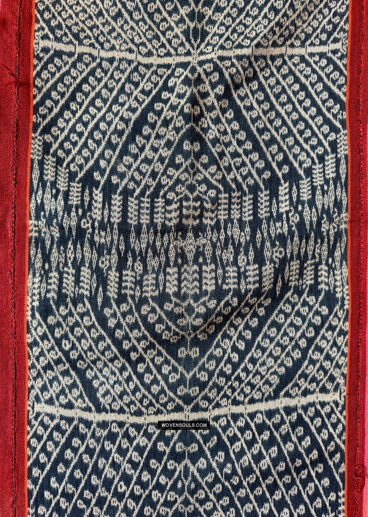 2050 Antique Indigo Timor Kain Ikat - Indonesian Textile Art-TEXTILE - Museum-quality Decor & Ethnographic Art Gallery