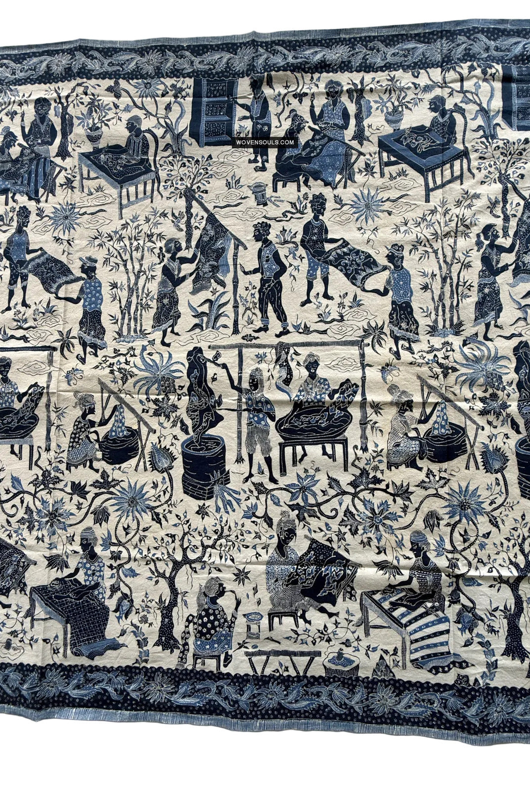 Blauer Batik