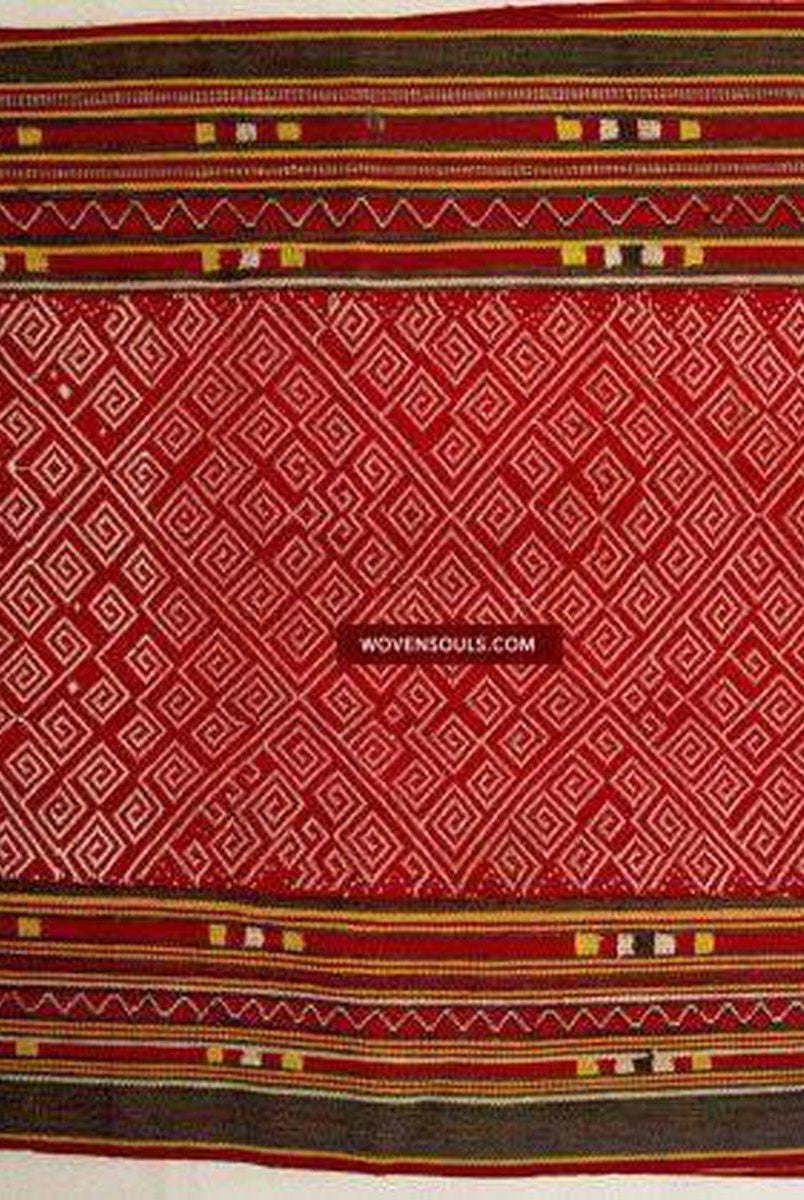 208 jupe Pilih Bidang tissée vintage de Bornéo-WOVENSOULS-Antique-Vintage-Textiles-Art-Décor