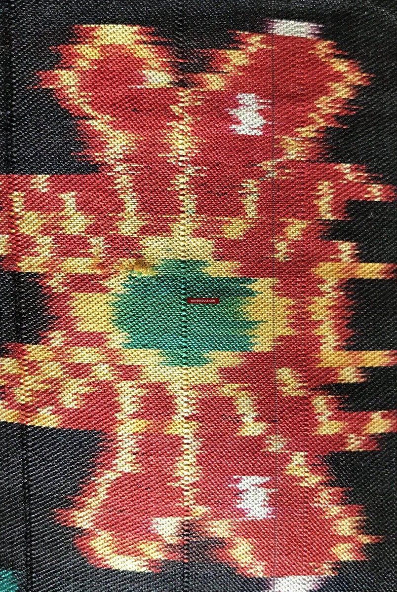 219 Pidan Pedan Seide Ikat buddhistische Wandbehang Textilkunst-WOVENSOULS-Antike-Vintage-Textilien-Kunst-Dekor