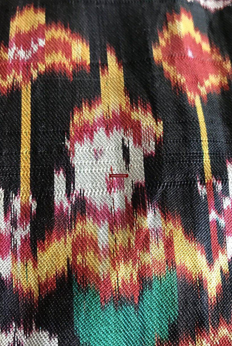 219 Pidan Pedan Seide Ikat buddhistische Wandbehang Textilkunst-WOVENSOULS-Antike-Vintage-Textilien-Kunst-Dekor