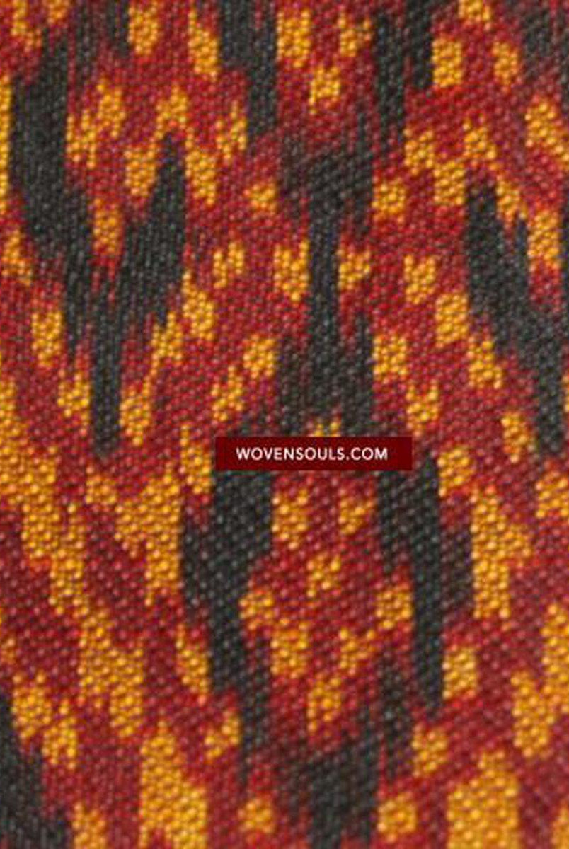 221 / 841 VERKAUFT Ein buddhistischer Pidan-Pedan-Seiden-Ikat-Weber aus Kambodscha-WOVENSOULS-Antike-Vintage-Textilien-Kunst-Dekor