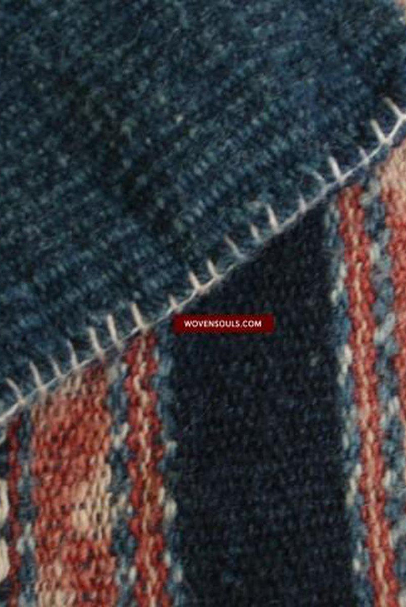 224 VERKAUFT Antiker Ikat-Sarong mit Indigo von Sawu-WOVENSOULS-Antike-Vintage-Textilien-Kunst-Dekor