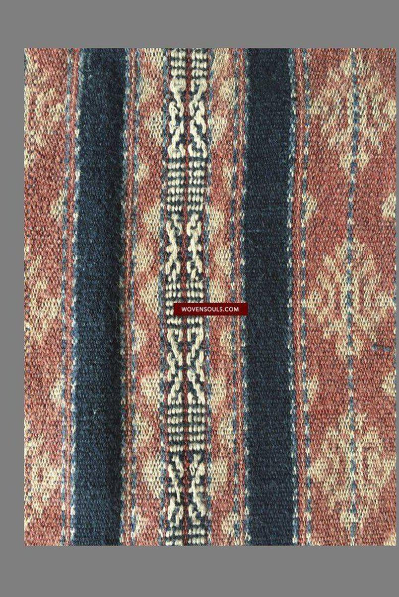 224 VERKAUFT Antiker Ikat-Sarong mit Indigo von Sawu-WOVENSOULS-Antike-Vintage-Textilien-Kunst-Dekor