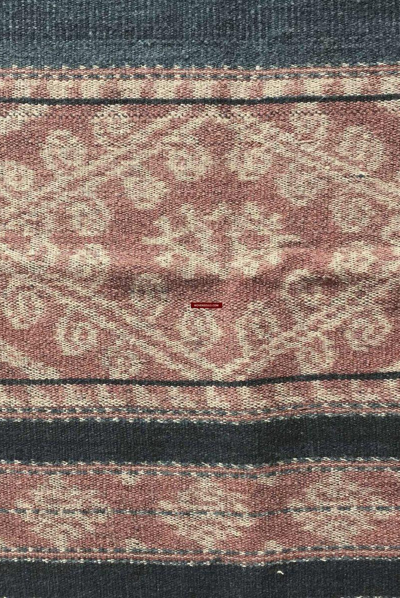 224 VERKAUFT Antiker Ikat-Sarong mit Indigo von Sawu-WOVENSOULS-Antike-Vintage-Textilien-Kunst-Dekor