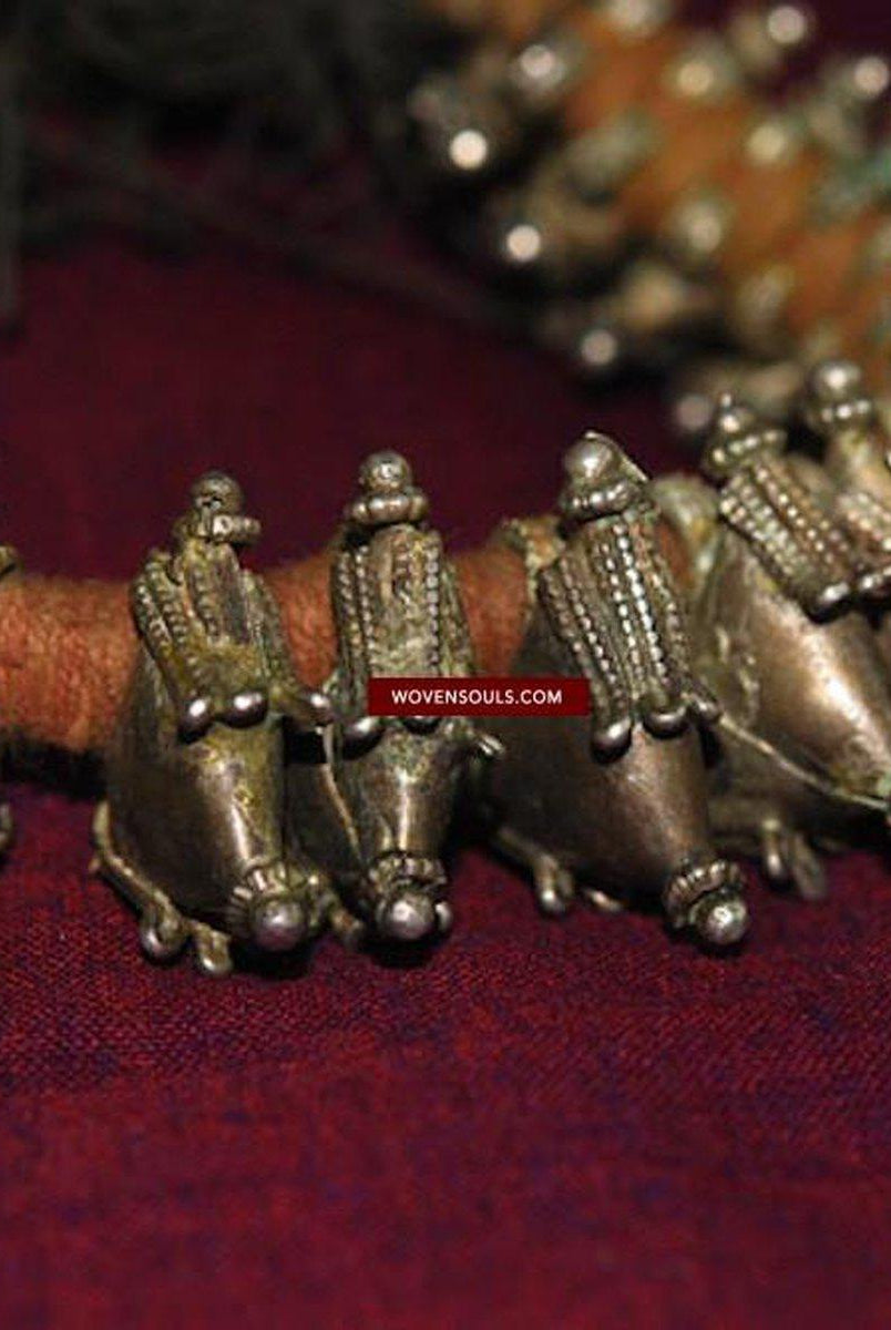 240 SOLD Vintage Silver Tribal Gypsy Bracelet-WOVENSOULS-Antique-Vintage-Textiles-Art-Decor
