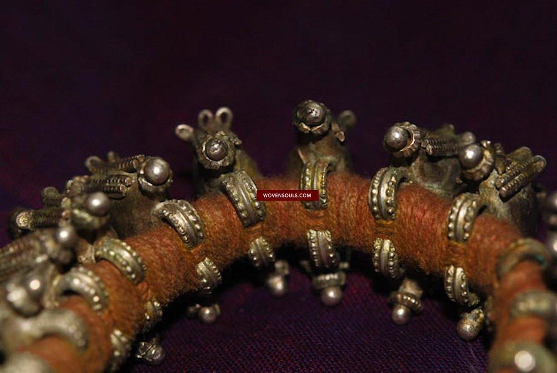 240 SOLD Vintage Silver Tribal Gypsy Bracelet-WOVENSOULS-Antique-Vintage-Textiles-Art-Decor